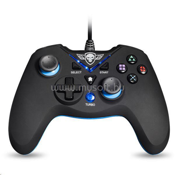 SPIRIT OF GAMER XGP Wired kontroller fekete-kék /SOG-WXGP/ PS3, PC